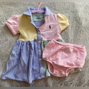 Ralph Lauren Multicolor Striped 2 piece set